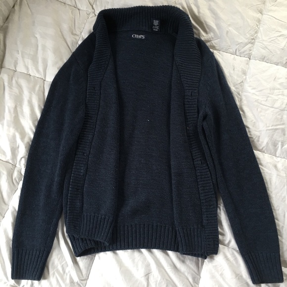 Chaps Button Down Sweater - Picture 3 of 5